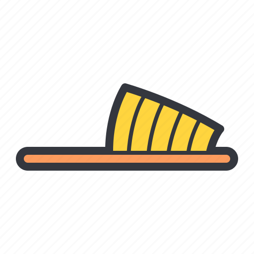 Sandal, yellow, footwear, shoes icon - Download on Iconfinder