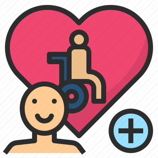 Caregiver, carer, caretaker, disable, handicapped icon - Download on Iconfinder