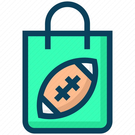 American football, bag, purchase, rugby, shop, shopping, sports icon - Download on Iconfinder