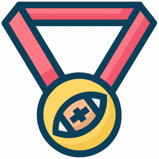 American football, game, medal, podium, rugby, sports, winner icon - Download on Iconfinder