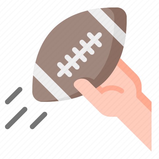 Quarterback, throw, ball, hand, american football, football, rugby icon - Download on Iconfinder