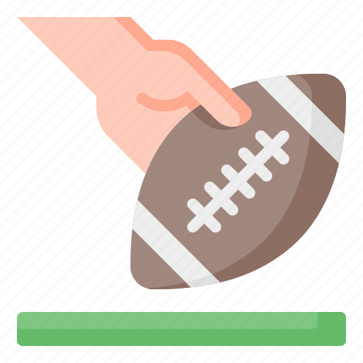 Touchdown, ball, hand, american football, football, rugby, gridiron football icon - Download on Iconfinder