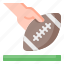 touchdown, ball, hand, american football, football, rugby, gridiron football 