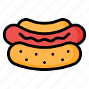hot dog, hotdog, sandwich, sausage, bread, fast food, food