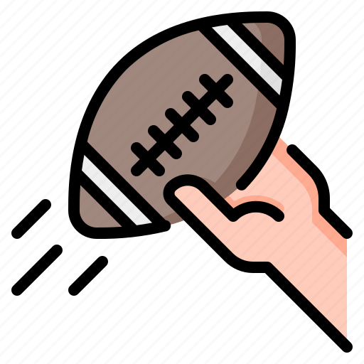 Quarterback, throw, ball, hand, american football, football, rugby icon - Download on Iconfinder