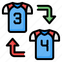 player, substitution, substitute, change, american football, rugby, sport
