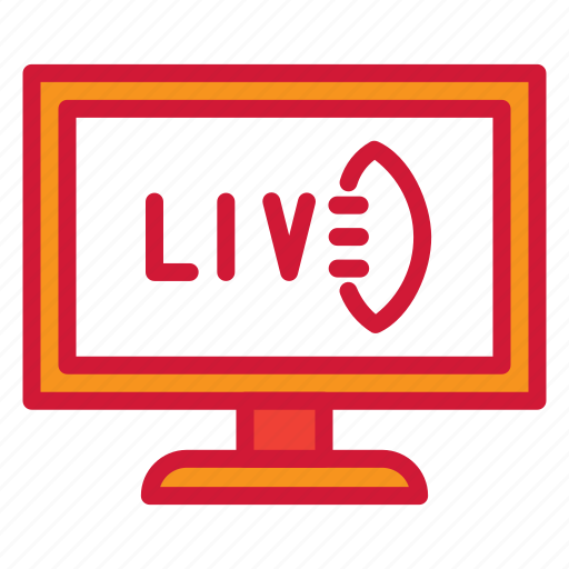 Football, live, american, streaming, tv icon - Download on Iconfinder
