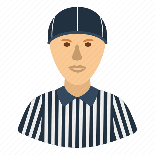 American, design, flat, football, head, referee, sport icon - Download on Iconfinder