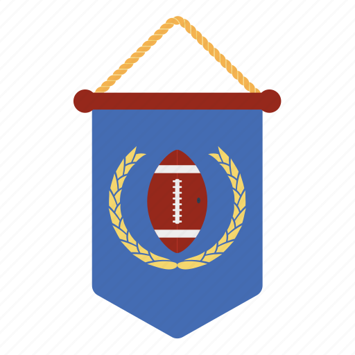 American, design, fan, flat, football, pennant, sport icon - Download on Iconfinder