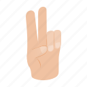 finger, gesturing, hand, isometric, number, people, two