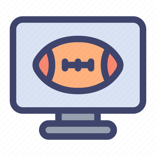 American, football, rugby, sport, monitor, tv icon - Download on Iconfinder