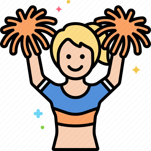 American football, cheerleader, fan, sport icon - Download on Iconfinder