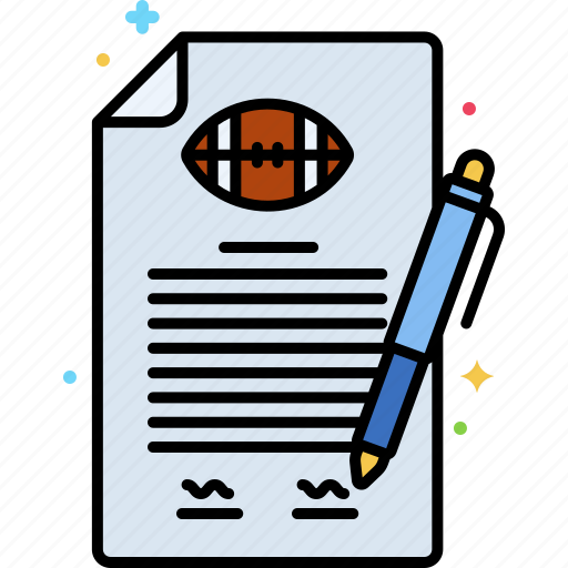 American football, draft, paper, pen icon - Download on Iconfinder