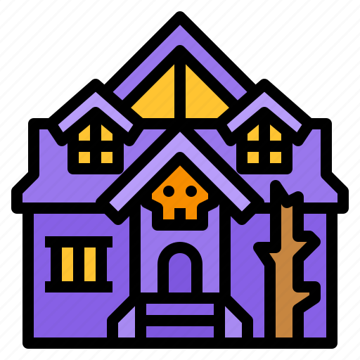 Amusement, haunted, house, park, plaything icon - Download on Iconfinder