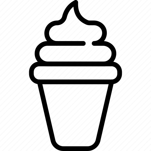 Cone, creamy, delicious, dessert, flavored, ice cream, sweet icon - Download on Iconfinder