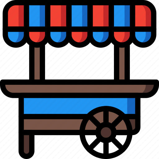 Amusements, cart, fair, fun, stall, sweet icon - Download on Iconfinder