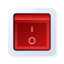 toggle, square, off, analog, skeuomorphism 
