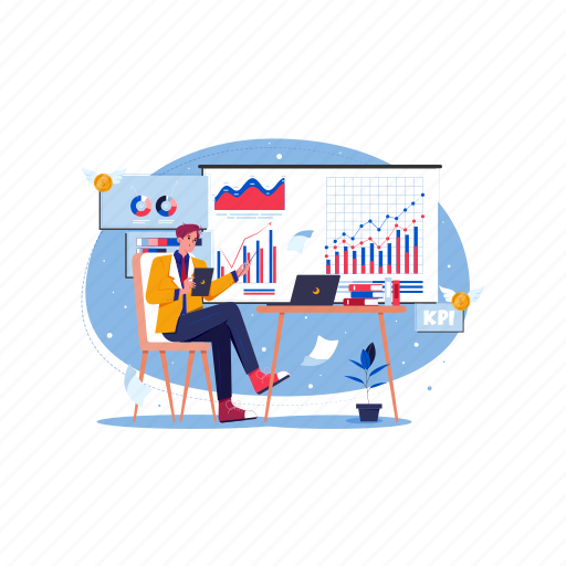 Business analyst, business analyst jobs, businessman, technology, success, market, search illustration - Download on Iconfinder
