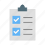 checklist, checkmark, document, list, paper 