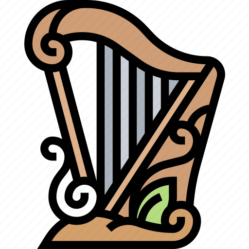 Harp, antique, musical, greek, leisure icon - Download on Iconfinder