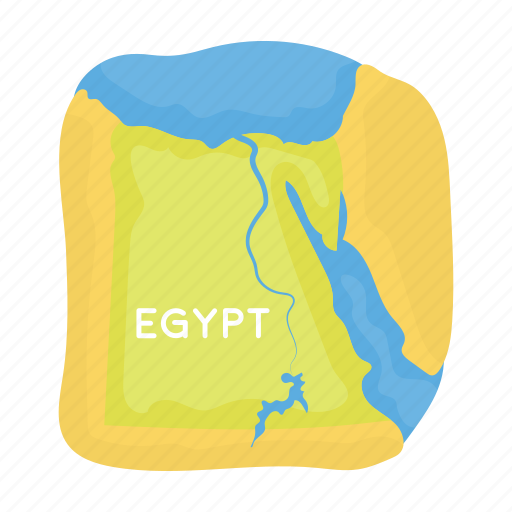 Egypt, geographic, location, map, place, state, territory icon - Download on Iconfinder