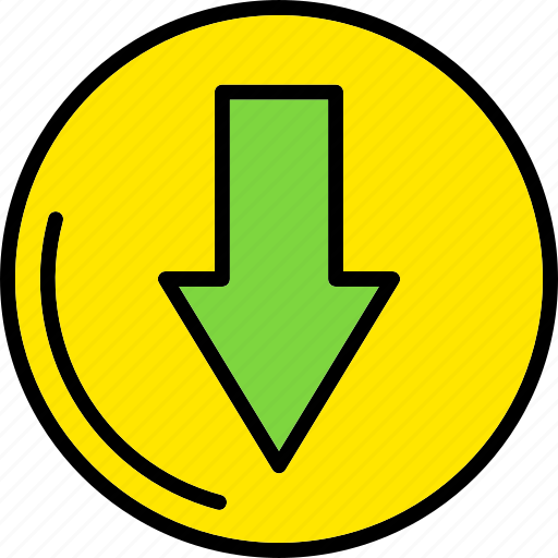 Download, down, arrow, circle icon - Download on Iconfinder