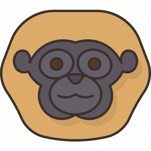 Gibbon, ape, animal, forest, nature icon - Download on Iconfinder
