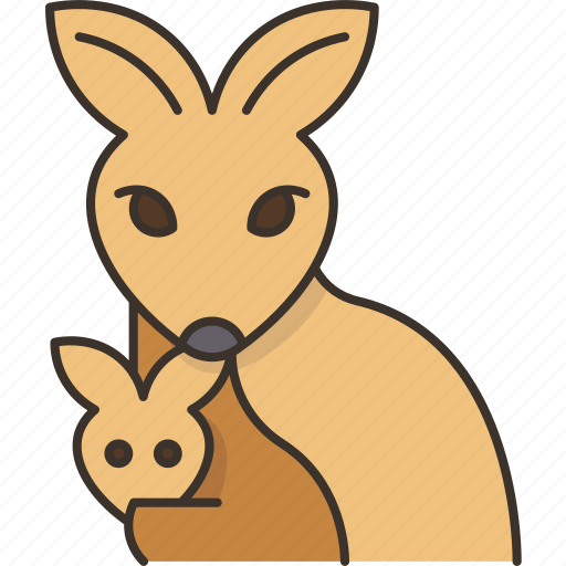 Kangaroo, wallaby, mammal, animal, australia icon - Download on Iconfinder