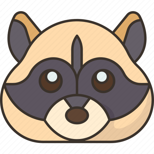 Raccoon, mammal, nocturnal, animal, forest icon - Download on Iconfinder