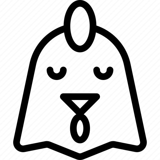 Chicken, sad, face, emoticons, animal icon - Download on Iconfinder