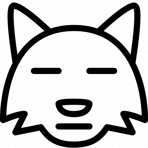 Fox, meh, emoticons, animal icon - Download on Iconfinder