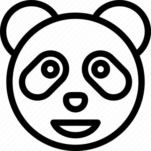 Panda, grinning, emoticons, animal icon - Download on Iconfinder