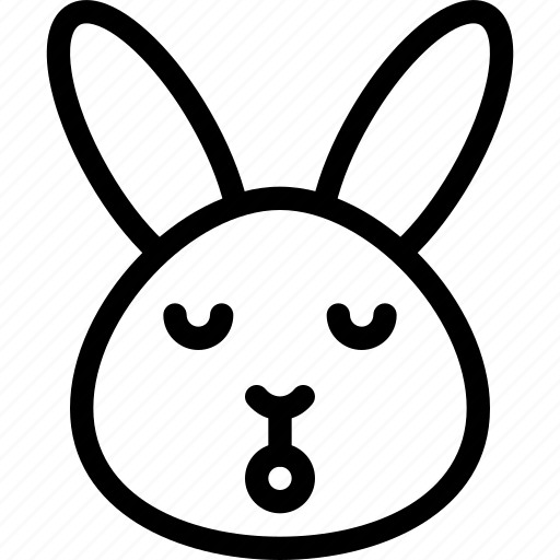 Rabbit, sleepy, emoticons, animal icon - Download on Iconfinder