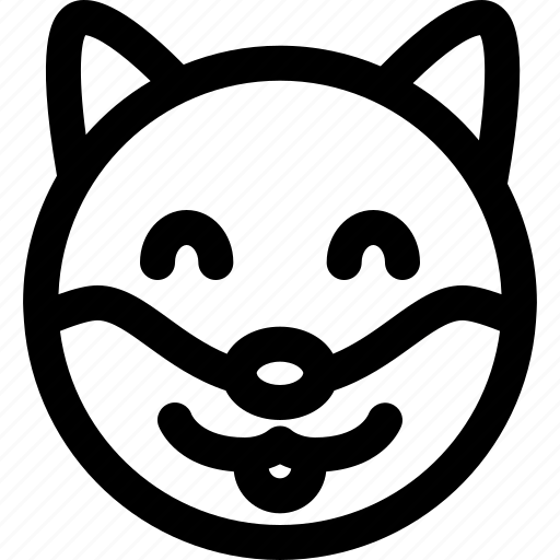 Dog, smiling, emoticons, animal icon - Download on Iconfinder