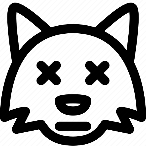 Fox, death, emoticons, animal icon - Download on Iconfinder