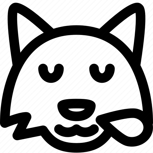 Fox, snoring, emoticons, animal icon - Download on Iconfinder