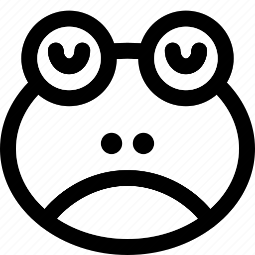 Frog, sad, emoticons, animal icon - Download on Iconfinder