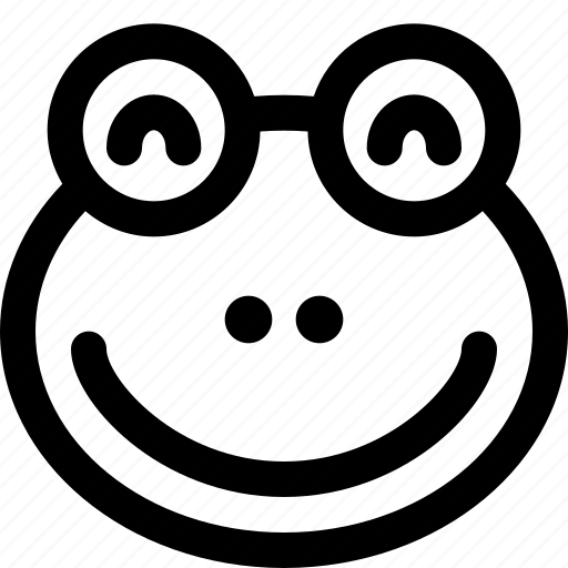 Frog, smiling, emoticons, animal icon - Download on Iconfinder