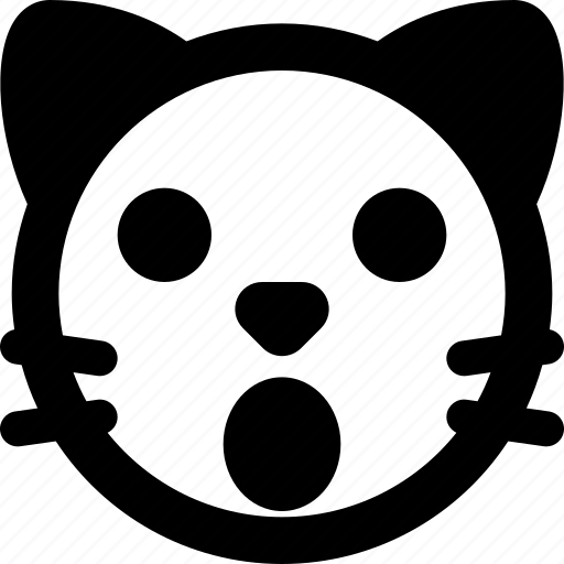 Cat, shock, emoticons, animal icon - Download on Iconfinder