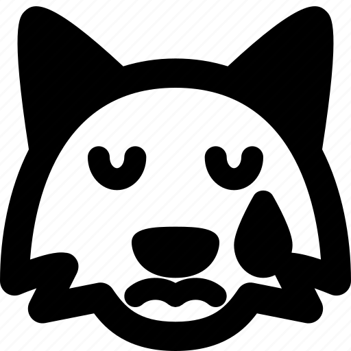 Fox, tear, emoticons, animal, sad icon - Download on Iconfinder