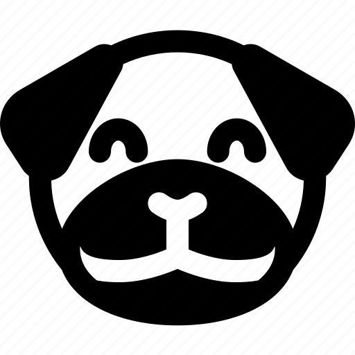 Pug, smiling, emoticons, animal icon - Download on Iconfinder