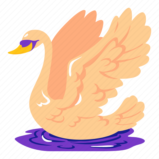 Swan, goose, animal, bird, zoo icon - Download on Iconfinder