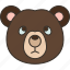bear, grizzly, animal, forest, wild 
