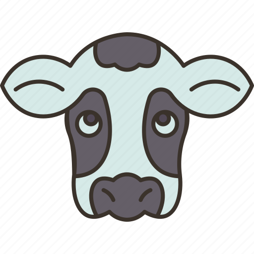Cow, cattle, domestic, farm, grassland icon - Download on Iconfinder