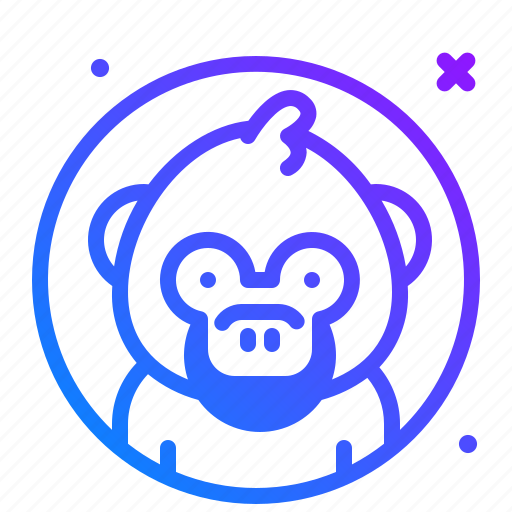 Monkey, animal, zoo, avatar icon - Download on Iconfinder