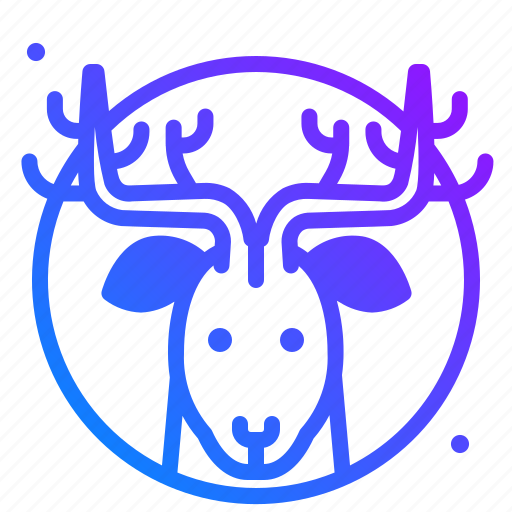 Reindeer, animal, zoo, avatar icon - Download on Iconfinder
