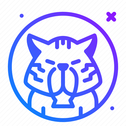 Tiger, animal, zoo, avatar icon - Download on Iconfinder