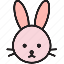 rabbit, bunny, face, cute, animal, avatar