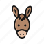 agriculture, animal, donkey, farm, horse, mammals 