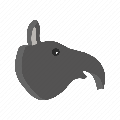 Animal, elephant, mammals, tapir, wild, zoo icon - Download on Iconfinder